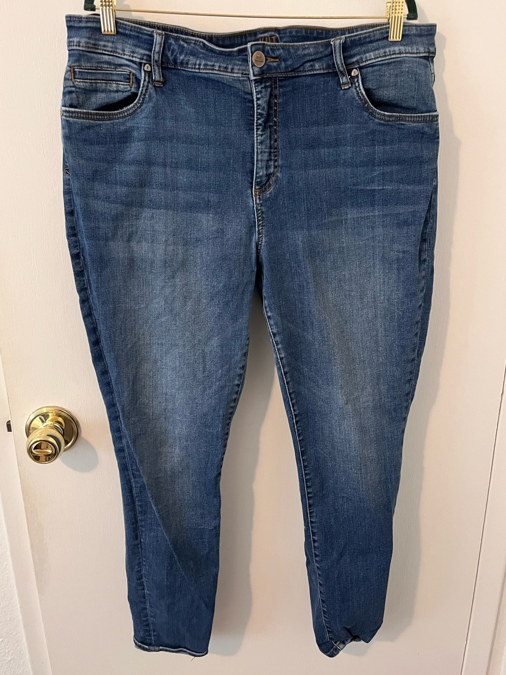 Kut From the Kloth Toothpick Skinny Plus Size Blue Jeans Medium Wash Size 18W